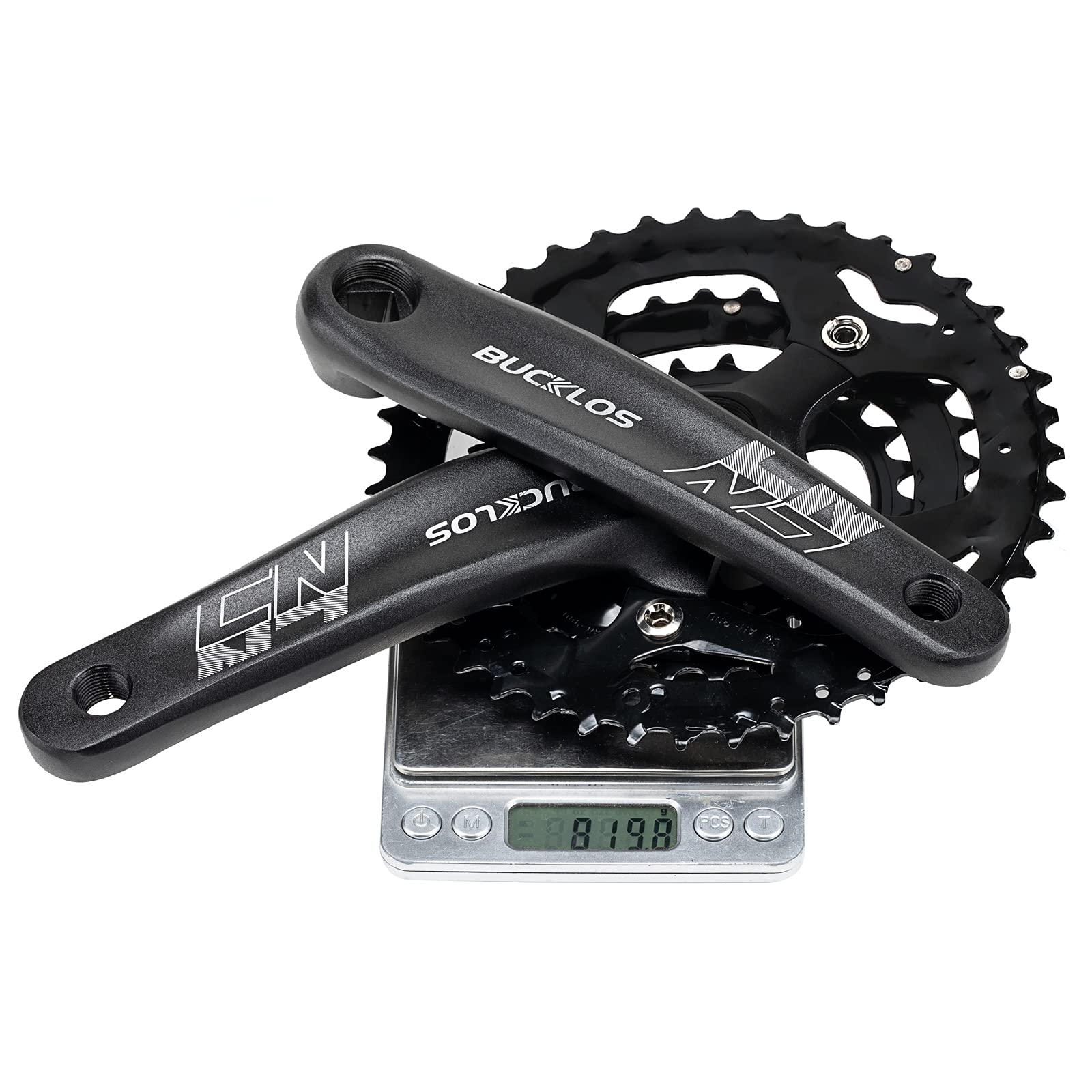 BMX MTB クランクセット 22mm Amazon | BUCKLOS MTBクランクセット スクエアテーパー 22/24/26/32/38